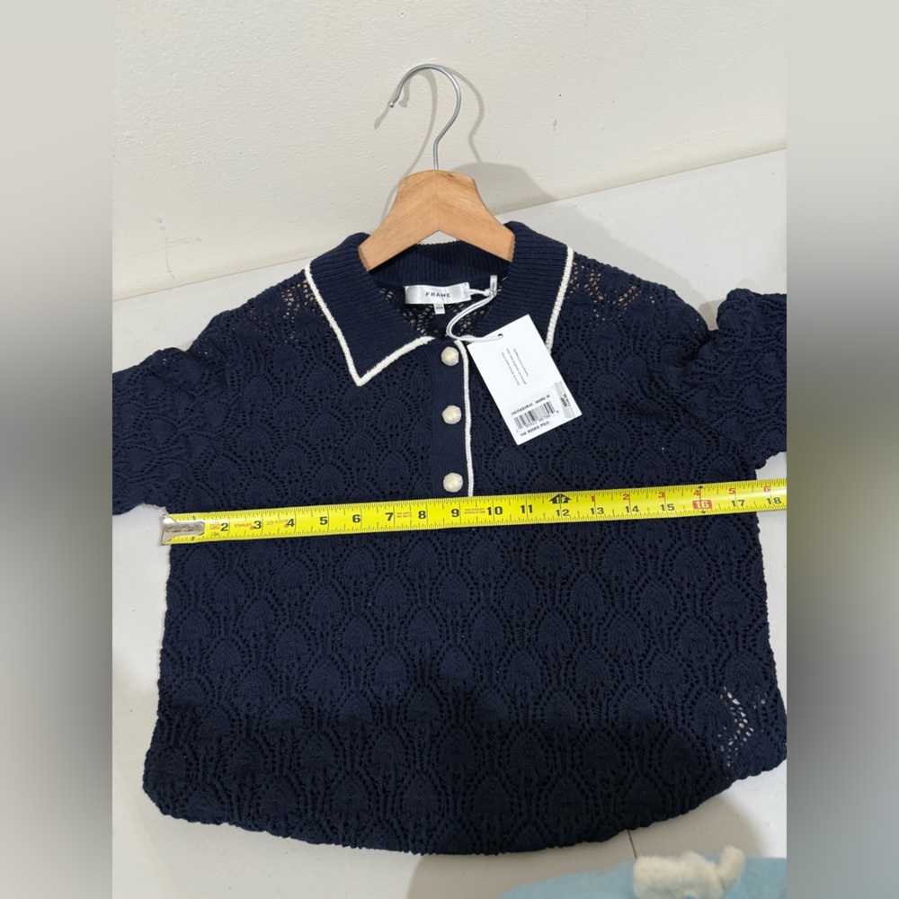 Frame Denim Navy Knit Top - Picture 8 of 10